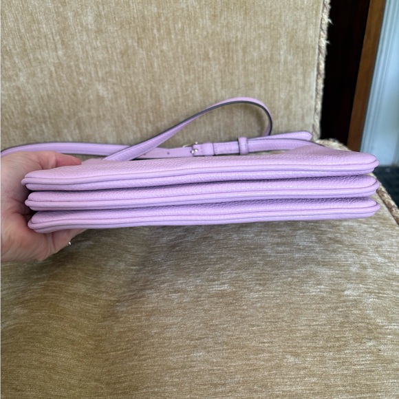 Kate Spade Leila Crossbody Triple Gusset Bag in Pink Quartz - Picture 4 of 7